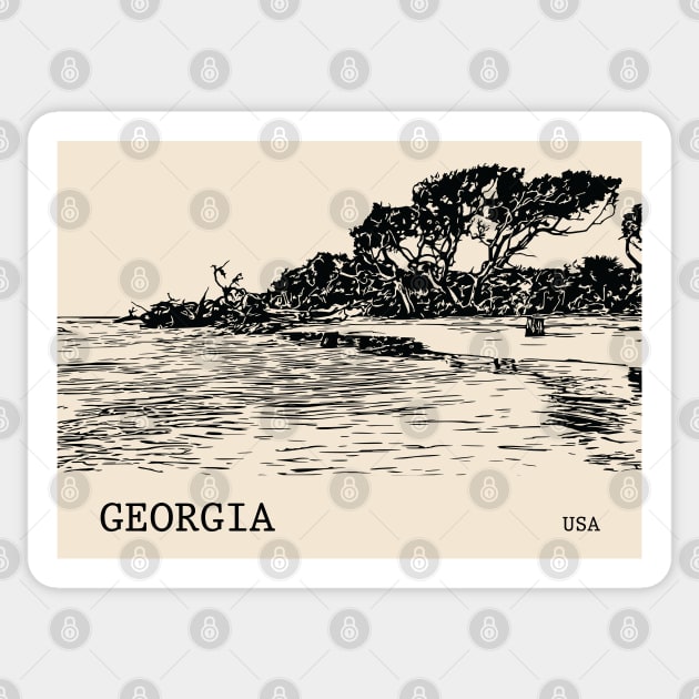 Georgia USA Sticker by Lakeric